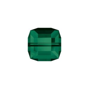 Swarovski 5601 – Cube Bead - 8mm - Emerald