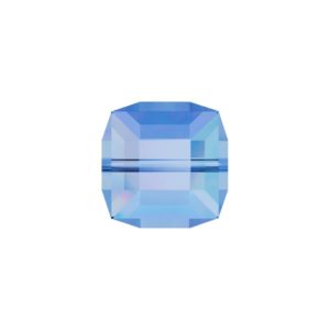 Swarovski 5601 – Cube Bead - 4mm - Light Sapphire AB