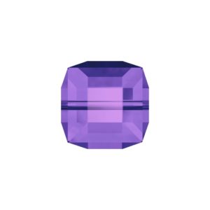 Swarovski 5601 – Cube Bead - 4mm - Tanzanite