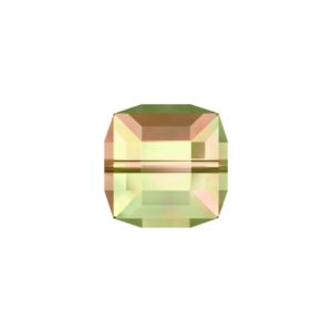 Swarovski 5601 – Cube Bead - 4mm - Lime AB