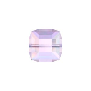 Swarovski 5601 – Cube Bead - 6mm - Light Rose AB