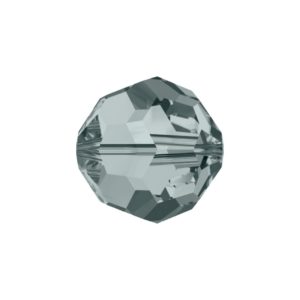 Swarovski 5000 – Round Faceted Bead - 5mm - Black Diamond