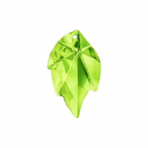 Swarovski 8805 – Leaf Pendant – 26mm – Light Peridot
