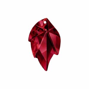 Swarovski 8805 – Leaf Pendant – 32mm – Bordeaux