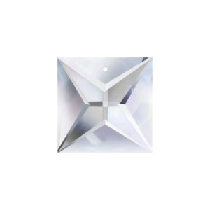 Swarovski 8025 – Square - 22mm – 1 Hole - Crystal