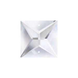 Swarovski 8290 802 618 – Square - 18mm – 2 Hole - Crystal