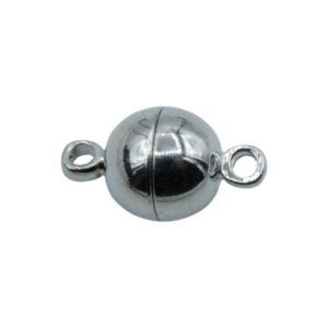 Magnetic Ball Clasp - 10mm - Ant Silver
