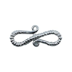 S Clasp - 23mm - Antique Silver