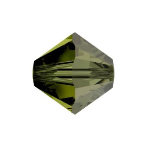Swarovski 5328 – Bicone Bead - 6mm - Olivine Satin
