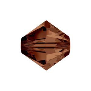 Swarovski 5328 – Bicone Bead - 4mm - Smoked Topaz