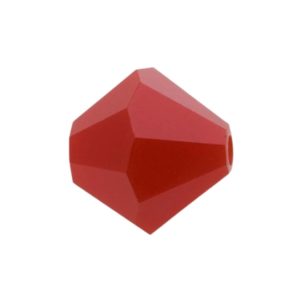 Swarovski 5328 – Bicone Bead - 8mm - Dk Red Coral
