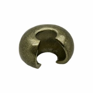 Crimp Cover - 4mm - Ant Brass