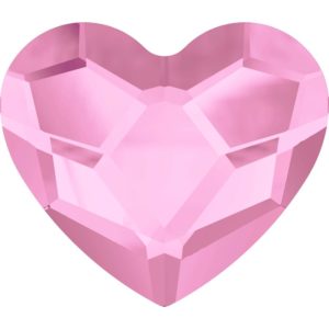 Swarovski 2808 – Heart - Flatback - 14mm – Rosaline F