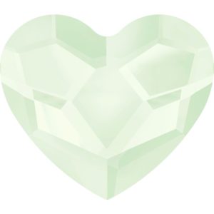 Swarovski 2808 – Heart - Flatback - 14mm – Powder Green Unf