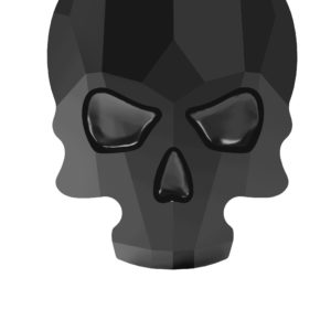 Swarovski 2856 – Skull - Flatback - 14mm – Jet