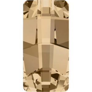 Swarovski 4524 – Pure Baguette Fancy - Flatback - 23mm – Golden Shadow F