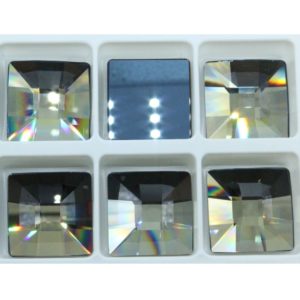 Swarovski 2483 – Square - Flatback - 10mm – Sage Unf