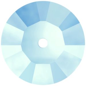 Swarovski 3128 – Lochrose - Sew On - 6mm – Aqua Unf