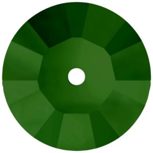 Swarovski 3128 – Lochrose - Sew On - 6mm – Emerald Unf
