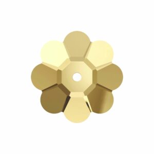 Swarovski 3700 – Marguerite Lochrose - Sew On - 14mm – Golden Shadow Unf