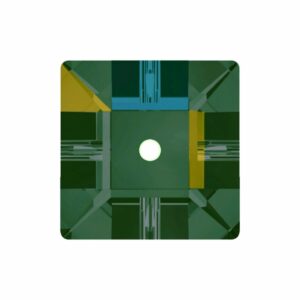 Swarovski 3400 – Square Lochrose - Sew On - 8mm – Vitrail Medium