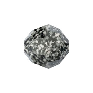 Swarovski 5000/B – Round Faceted Bead - 8mm - Marbled Black