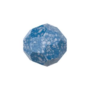 Swarovski 5000/B – Round Faceted Bead - 8mm - Marbled Blue