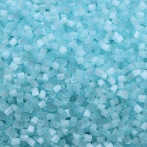 3mm Bugle Bead – Light Blue Satin – Price per gram