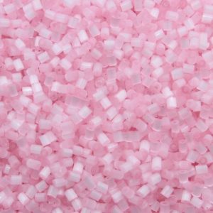 3mm Bugle Bead – Pink Satin – Price per gram