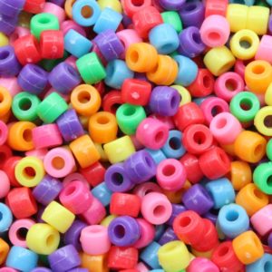 Pony Beads – 6mm – Opaque Mix - Price per gram