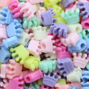 Crown Pony Bead - 14mm - Mix