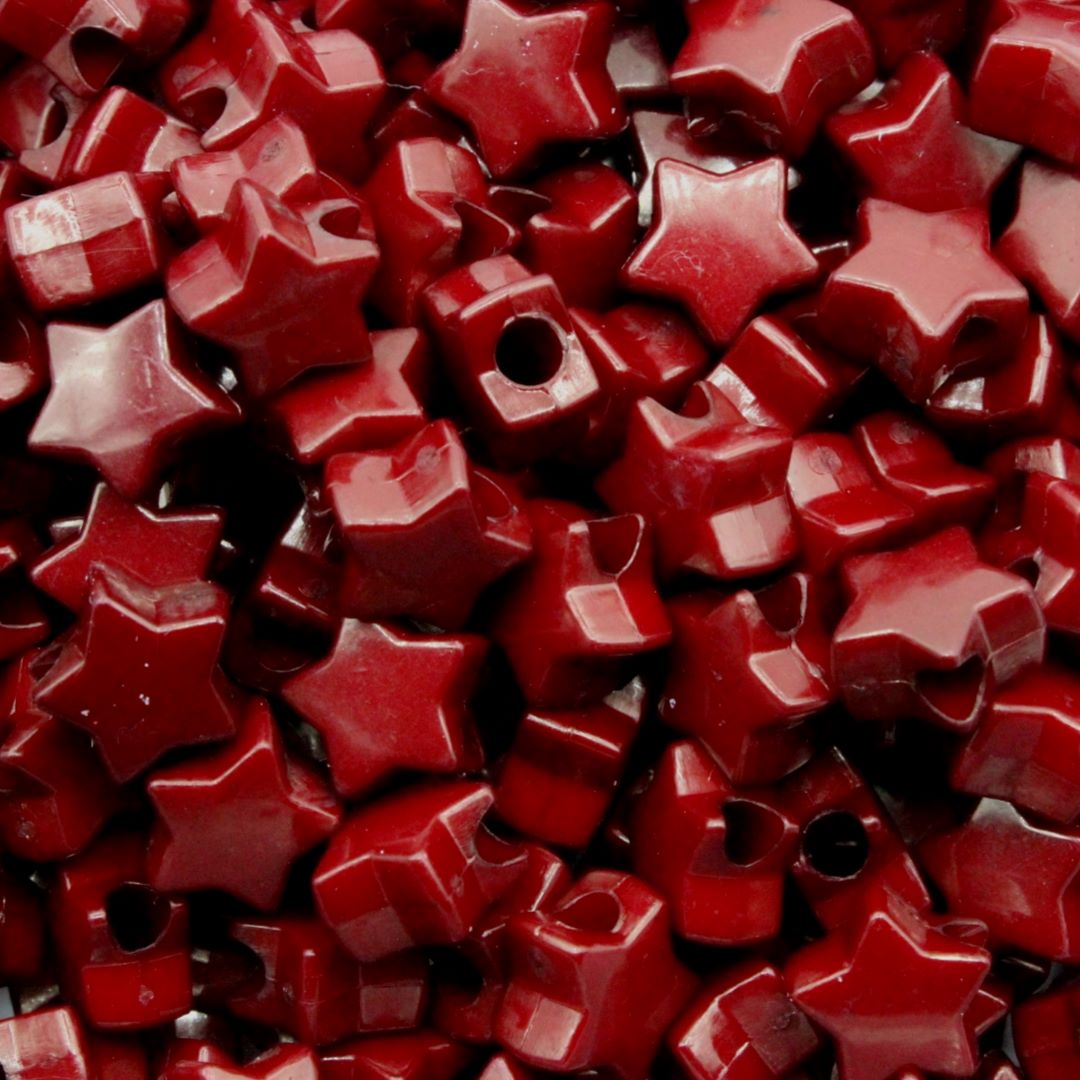 Star Pony Bead 14mm Brown Bead Trimming Craft Co