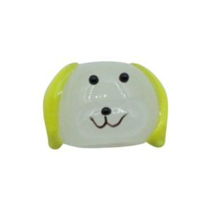 Dog Head - 18mm - Yellow
