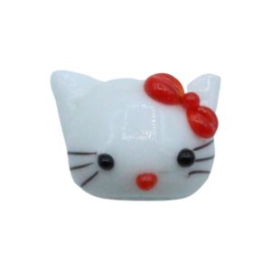 Kitty Cat Head - 15mm - White