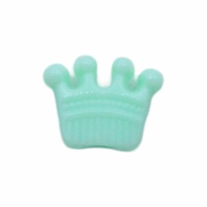Crown Pony Bead - 14mm - Light Green