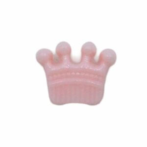 Crown Pony Bead - 14mm - Light Pink