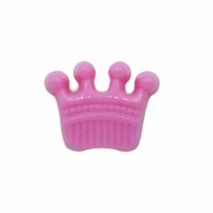 Crown Pony Bead - 14mm - Pink