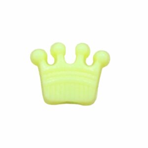 Crown Pony Bead - 14mm - Yellow