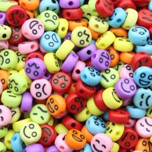 Emoji Coin – 7mm – Multi / Black