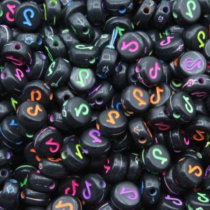 TikTok Coin – 7mm – Black / Multi