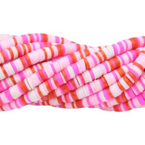 Polymer Clay Washer - 6mm - 40cm Strand - F