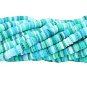 Polymer Clay Washer - 6mm - 40cm Strand - C