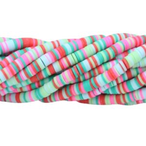 Polymer Clay Washer - 6mm - 40cm Strand - J