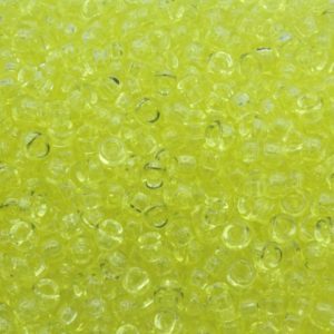 Pony Beads – 6mm – Yellow Transparent - Price per gram