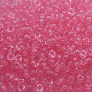 Pony Beads – 6mm – Pink Transparent - Price per gram