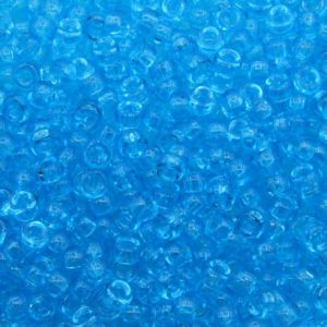 Pony Beads – 6mm – Light Blue Transparent - Price per gram