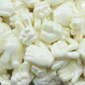Hands Bead Mix - Cream Luster - 20mm
