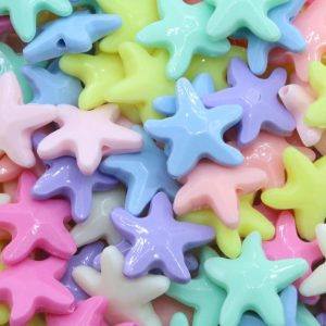 Starfish Bead - 20mm - Pastel Mix