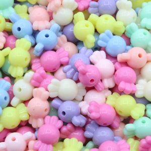 Lolly Bead - 14mm - Pastel Mix