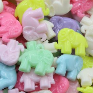 Elephant Bead - 24mm - Pastel Mix